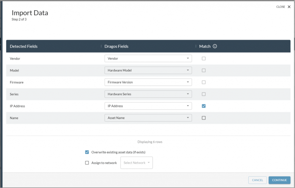 Dragos Platform Asset Import