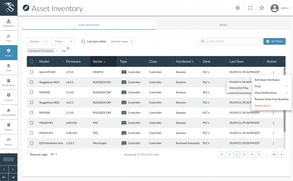 Dragos Platform Asset Inventory