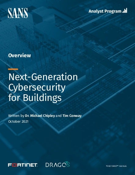 Next Generation Cybersecurity for Buildings Whitepaper Cover