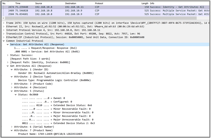 Figure 4: CIP Identities Response Example 