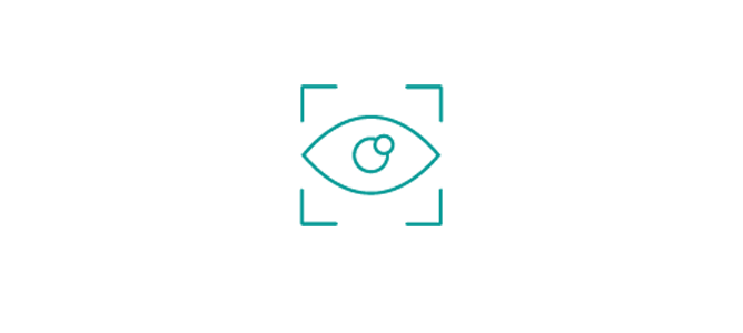 An icon of a simple eye surrounded by a frame indicating threat intel