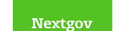 Nextgov logo: bright green rectangle with Nextgov written in white font