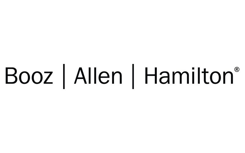 Booz Allen Hamilton logo in black