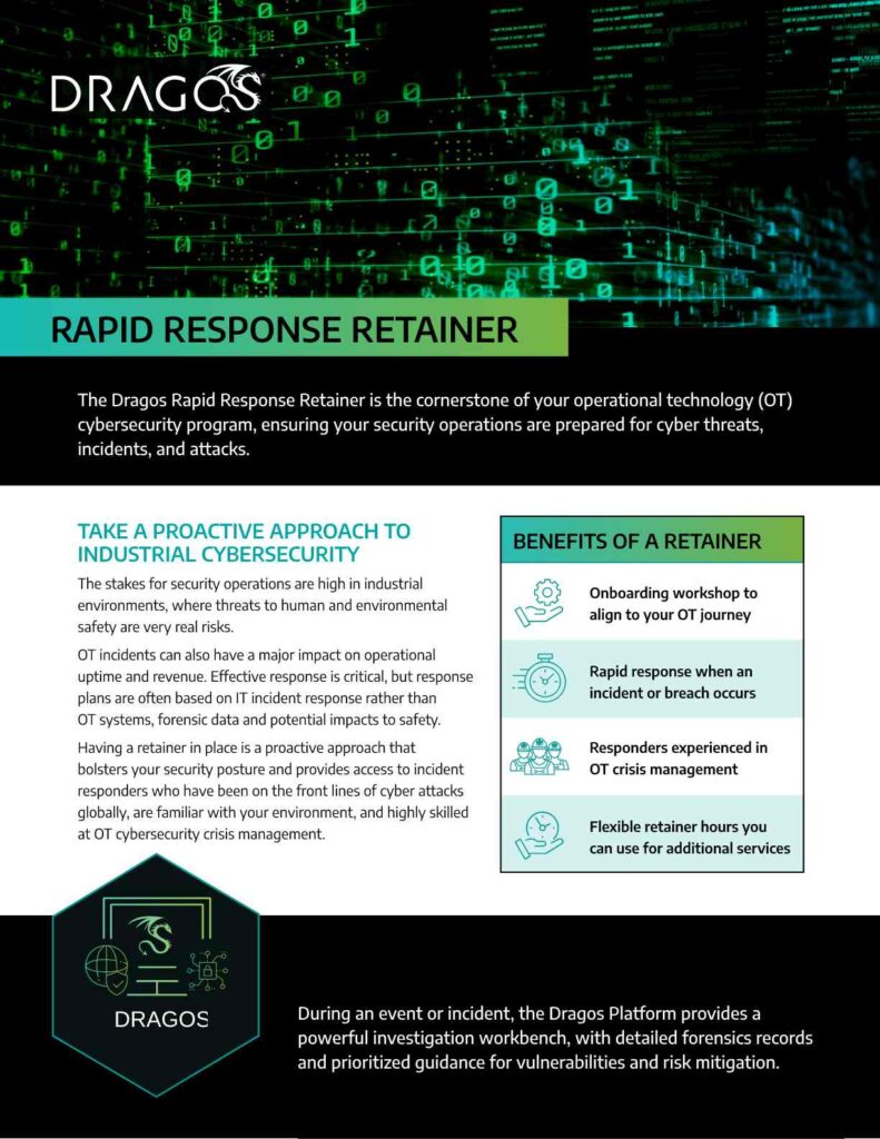 Dragos Rapid Response Retainer Datasheet