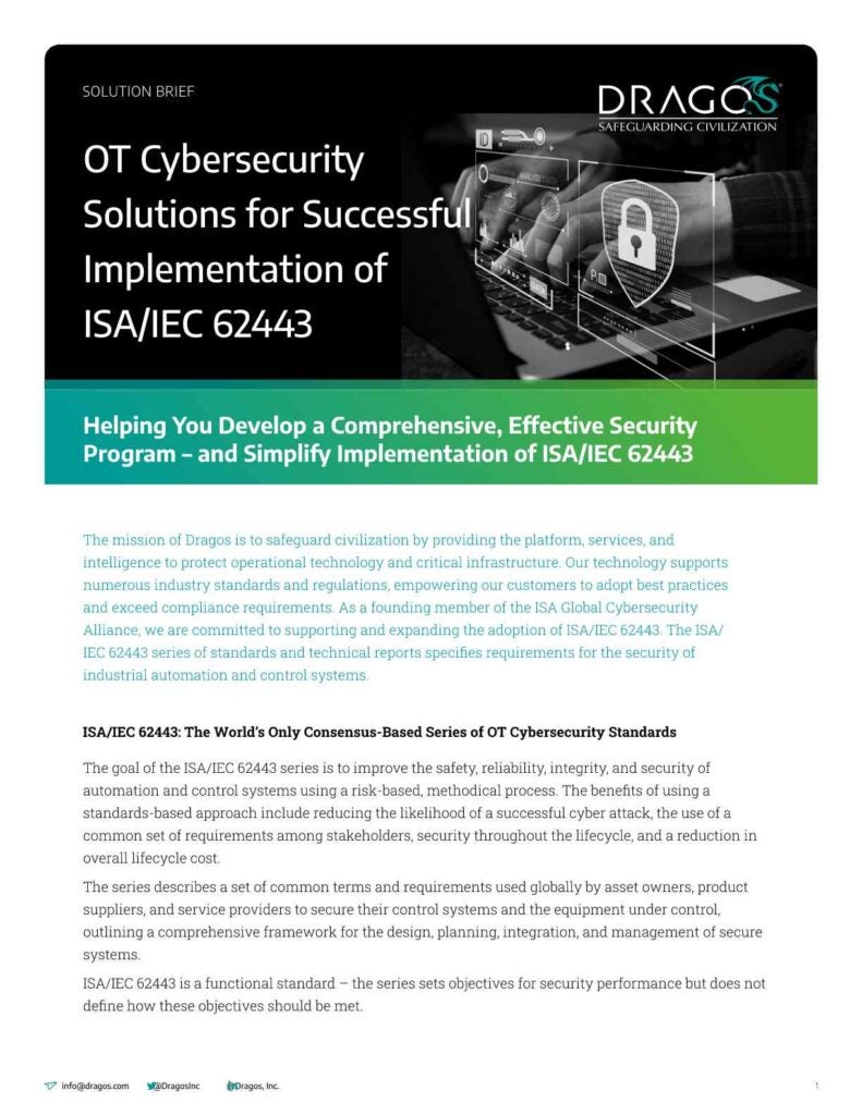 OT Cybersecurity Solutions for Successful Implementation of ISA/IEC 62443 cover image