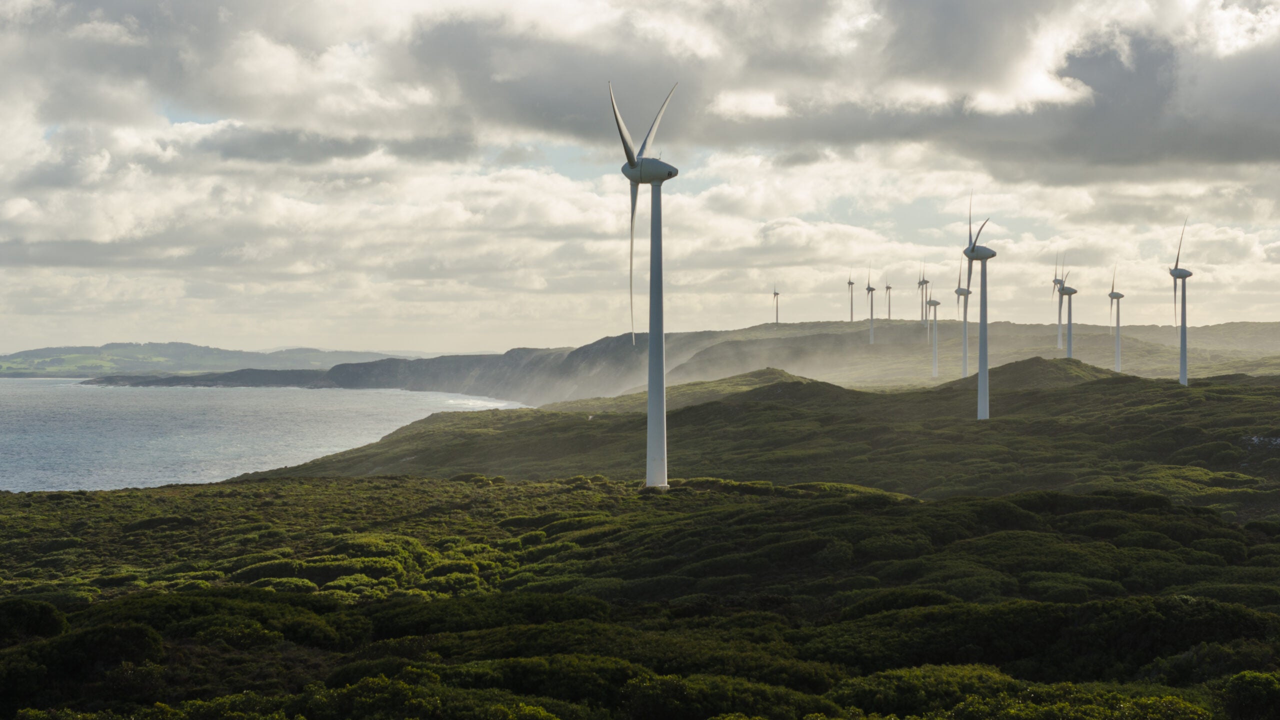 Wind farm in Albany, Western Australia