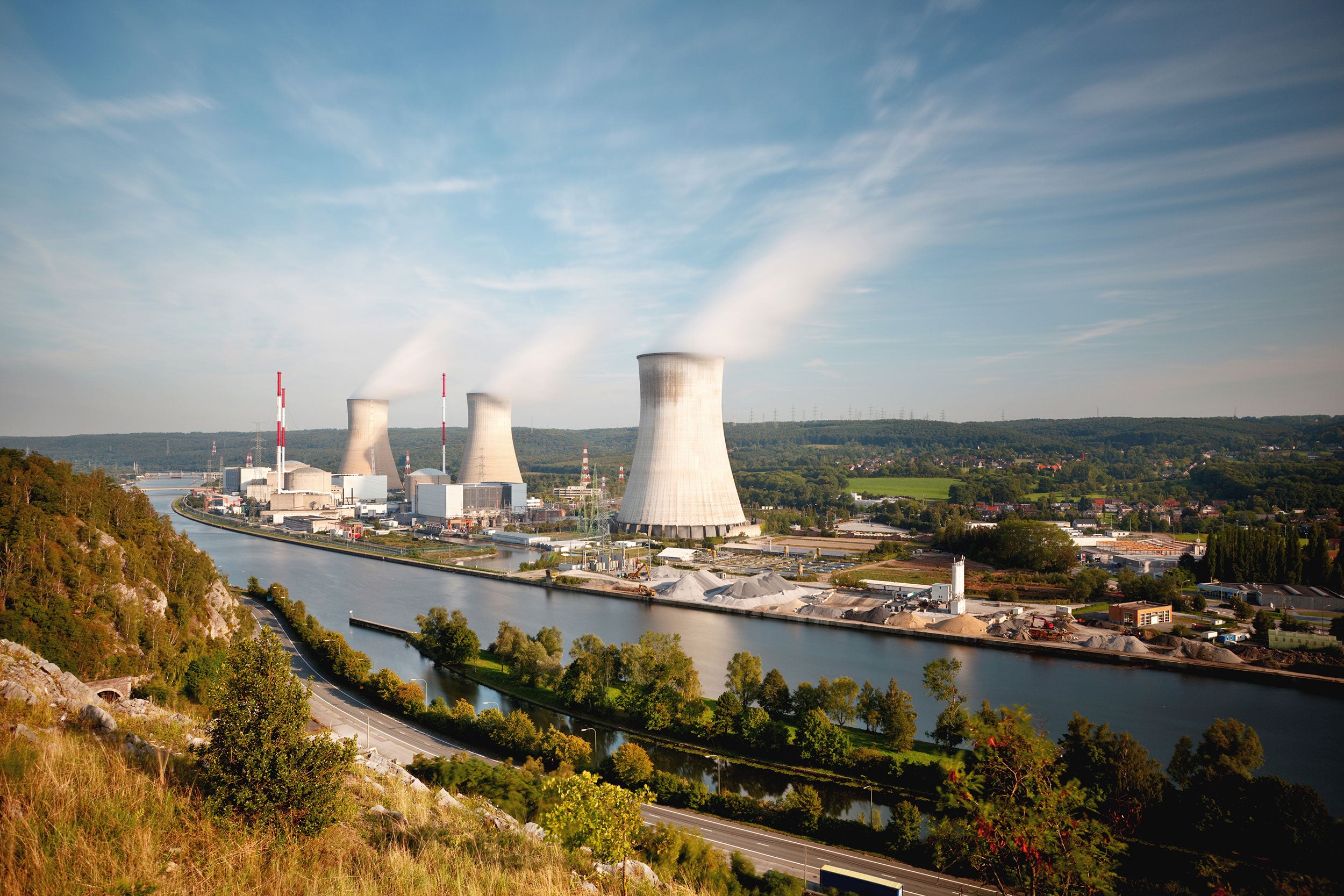 Nuclear Power Station Long Exposure