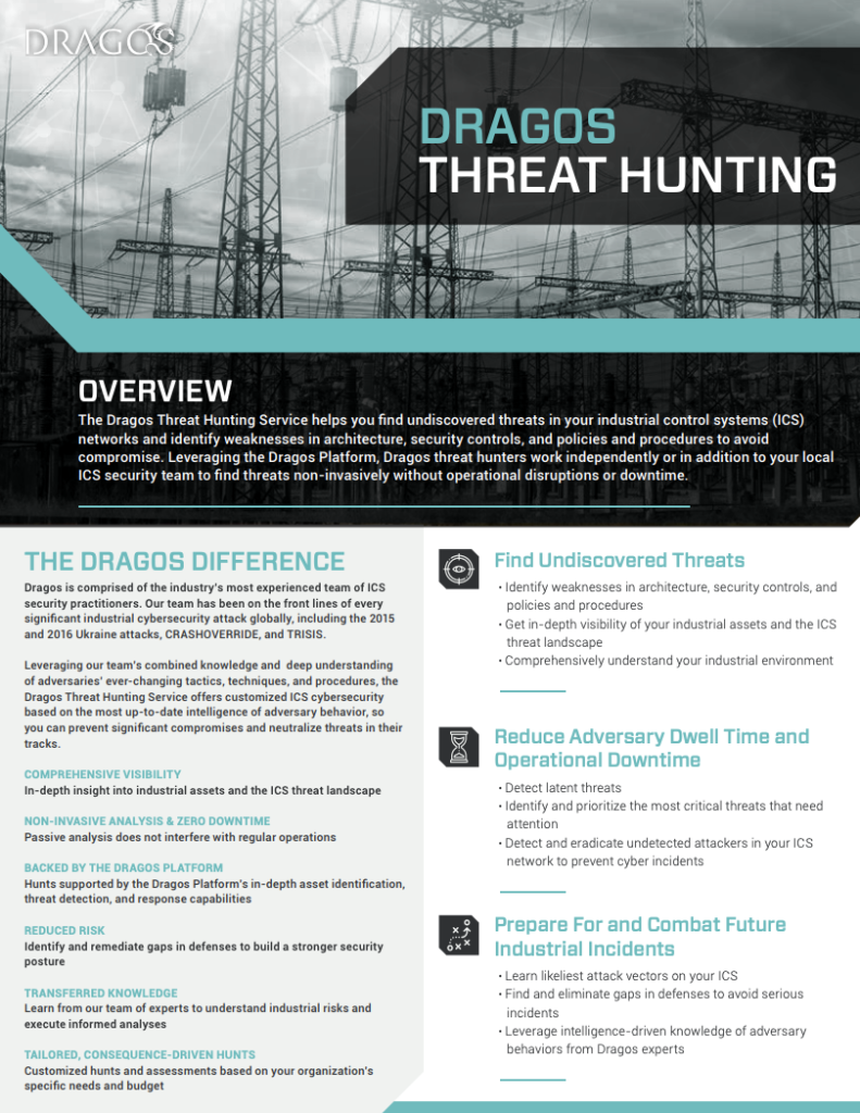 Dragos Threat Hunting Datasheet