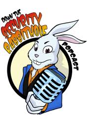 a logo for security rabbithole podcast