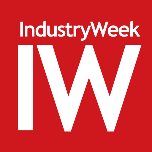 Industry Week Logo (white font on red background)